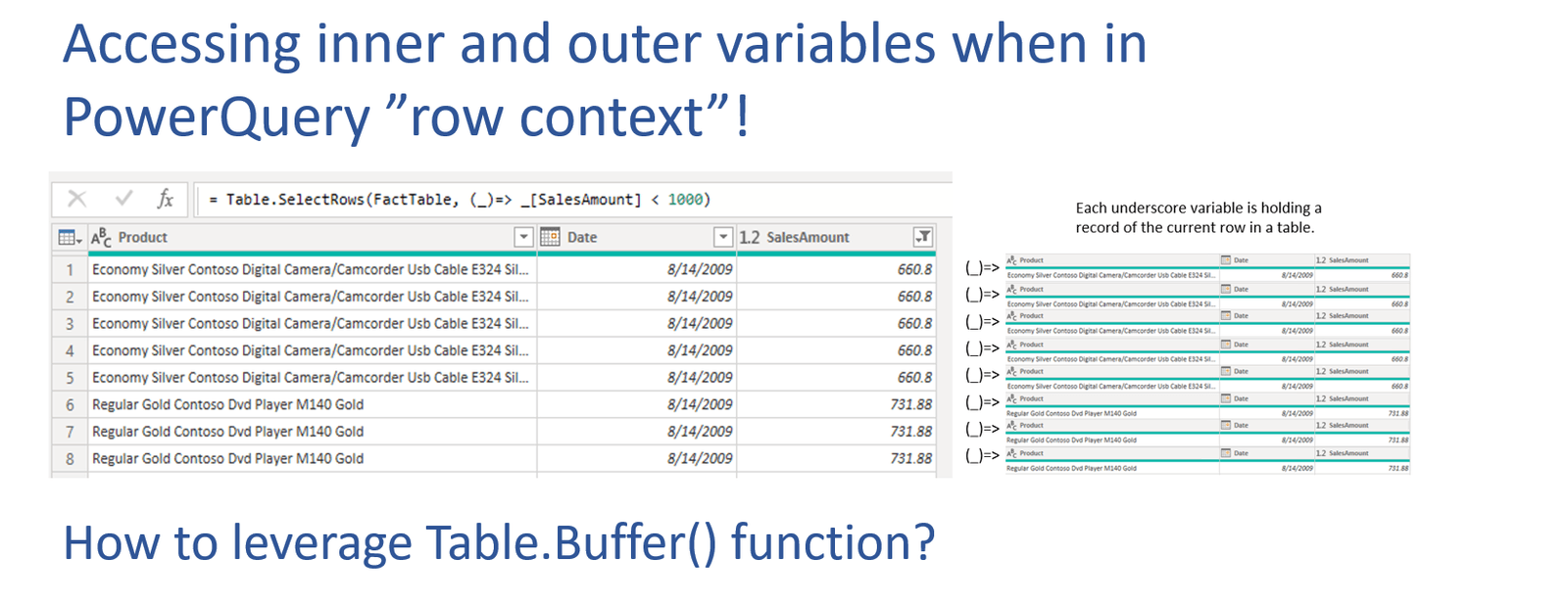 Nested functions and Table.Buffer()