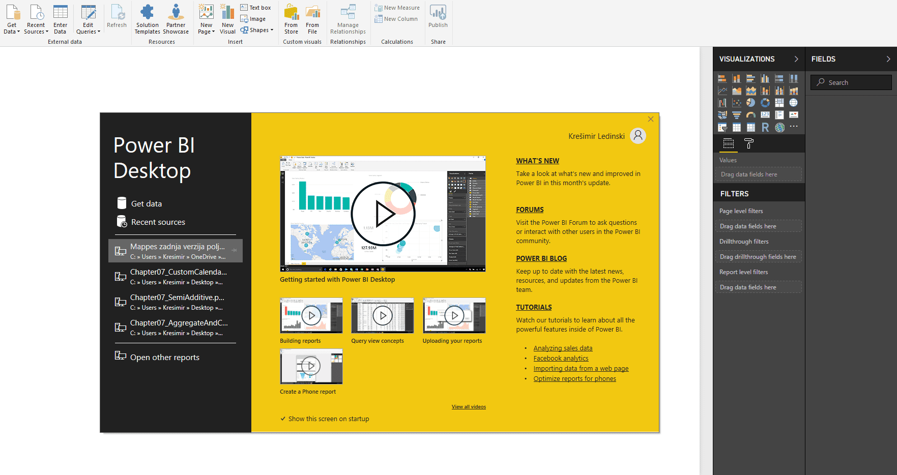 Power BI Desktop version