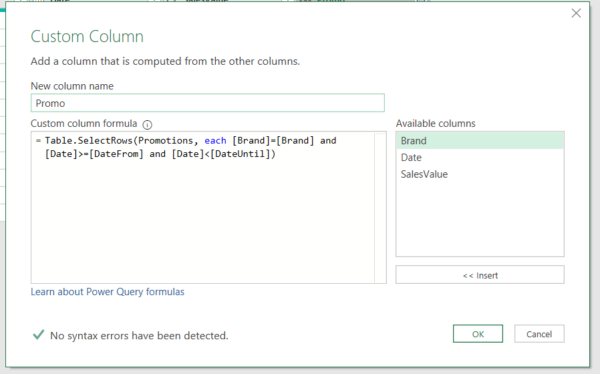 Merging with date range using Power Query - Exceed
